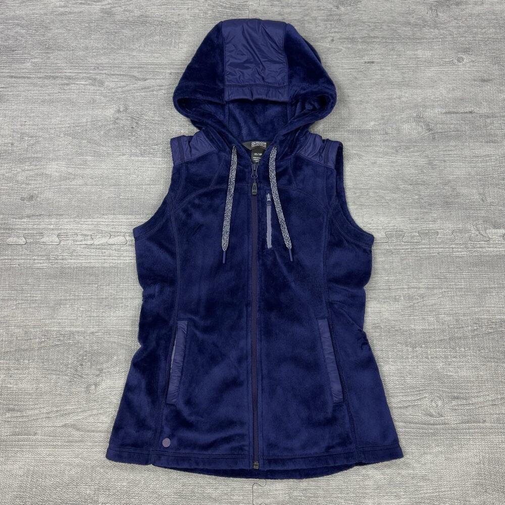 Outdoor Research Hooded Casia Vest High Pile Soft Fleece Full Zip Women's XS